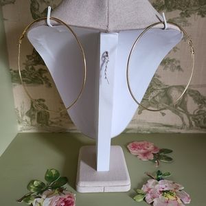 Giant Goldtone Hoop Earrings